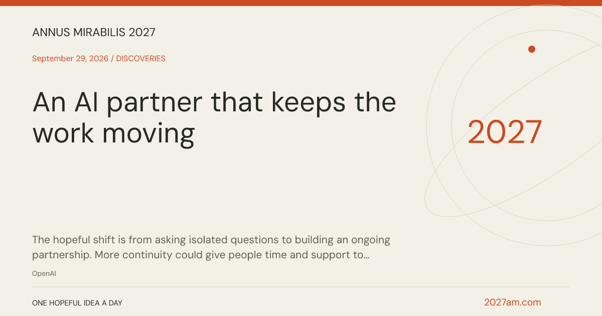 Sharing card: An AI partner that keeps the work moving