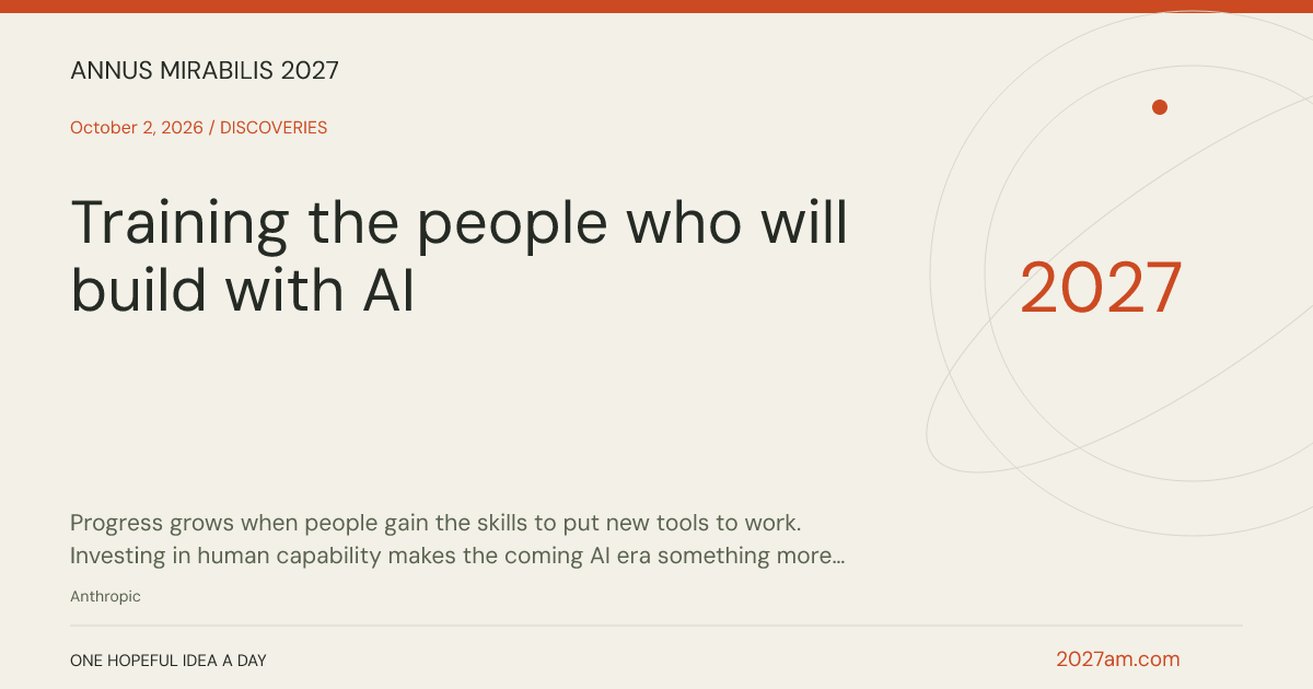 Sharing card: Training the people who will build with AI