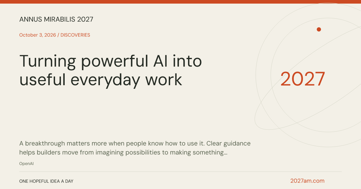 Sharing card: Turning powerful AI into useful everyday work