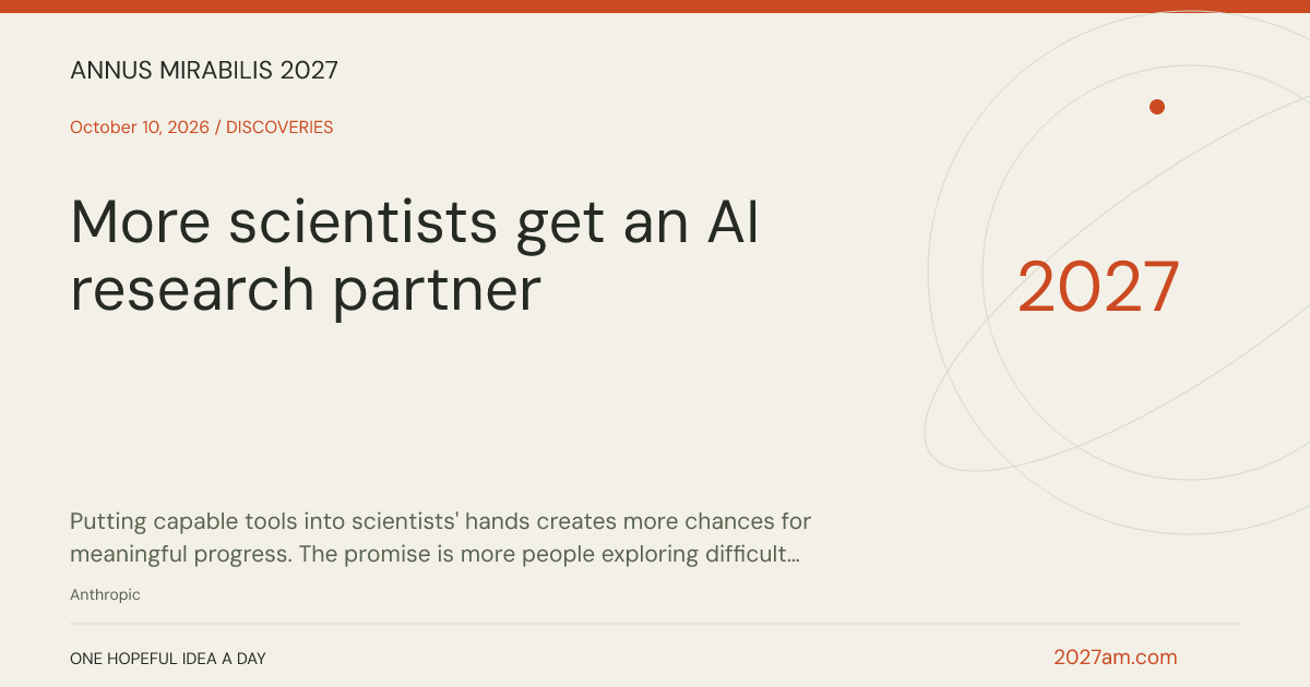 Sharing card: More scientists get an AI research partner