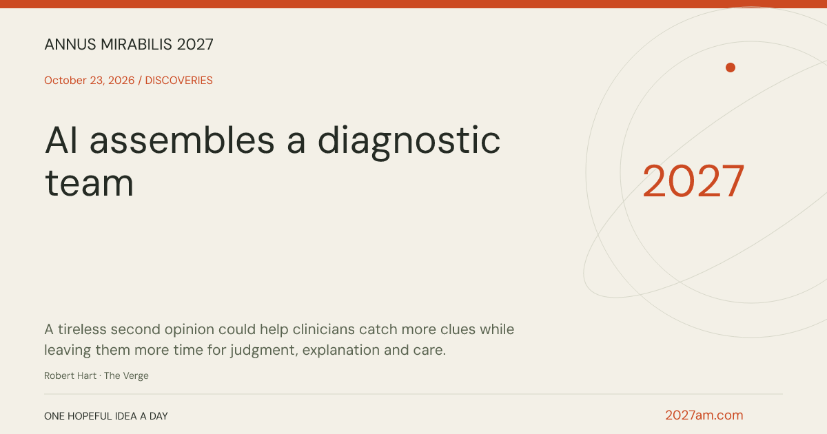 Sharing card: AI assembles a diagnostic team